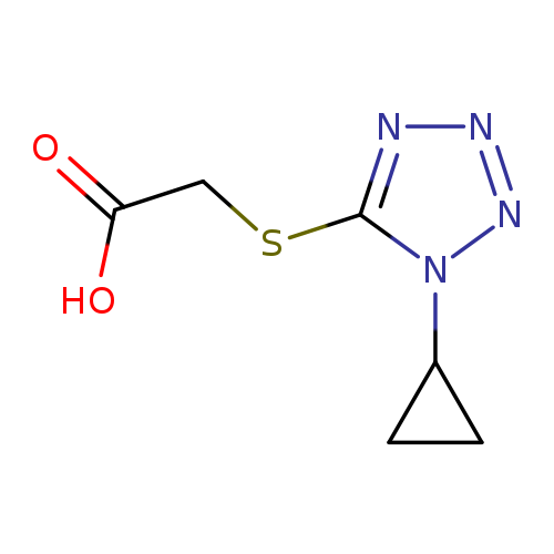 OC(=O)CSc1nnnn1C1CC1
