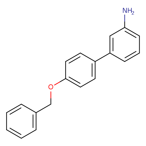 Nc1cccc(c1)c1ccc(cc1)OCc1ccccc1