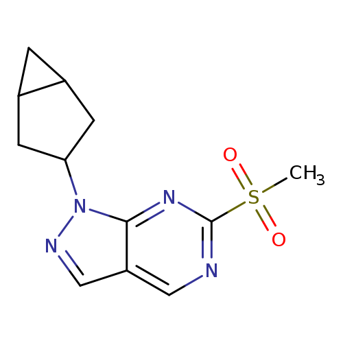 CS(=O)(=O)c1ncc2c(n1)n(nc2)C1CC2C(C1)C2