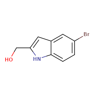 OCc1cc2c([nH]1)ccc(c2)Br