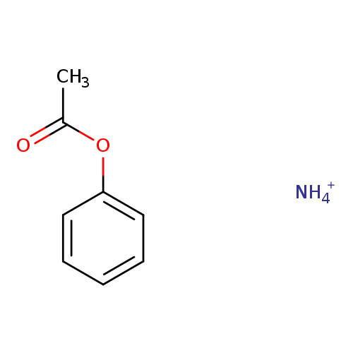 CC(=O)Oc1ccccc1.[NH4+]