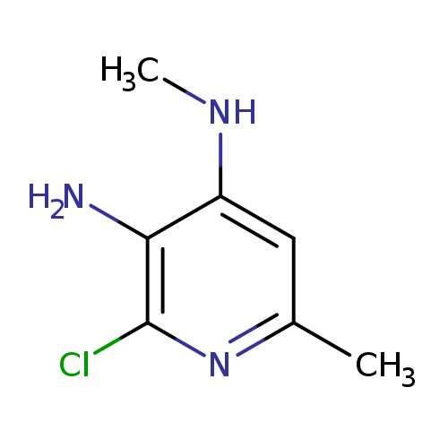 CNc1cc(C)nc(c1N)Cl
