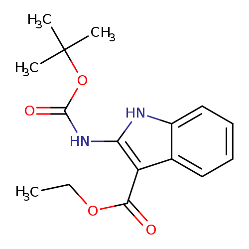 CCOC(=O)c1c(NC(=O)OC(C)(C)C)[nH]c2c1cccc2