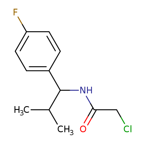 ClCC(=O)NC(c1ccc(cc1)F)C(C)C