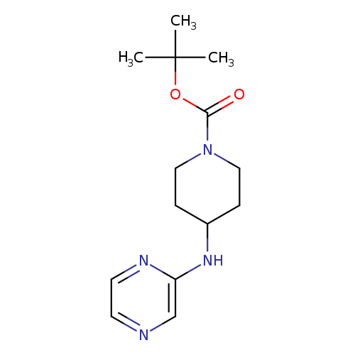 O=C(N1CCC(CC1)Nc1nccnc1)OC(C)(C)C