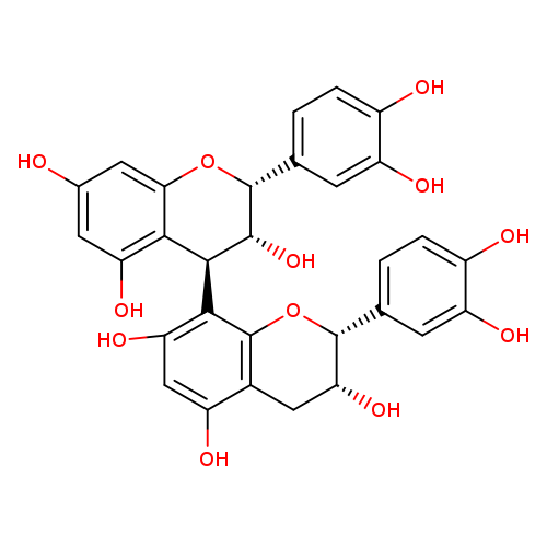 Oc1cc(O)c2c(c1)O[C@@H]([C@@H]([C@H]2c1c(O)cc(c2c1O[C@@H]([C@@H](C2)O)c1ccc(c(c1)O)O)O)O)c1ccc(c(c1)O)O