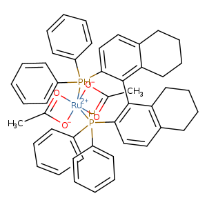 CC1=[O][Ru+2]23([O-]1)([O-]C(=[O]2)C)P(c1ccccc1)(c1ccccc1)c1ccc2c(c1c1c(P3(c3ccccc3)c3ccccc3)ccc3c1CCCC3)CCCC2