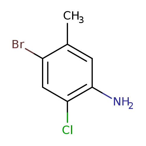 Brc1cc(Cl)c(cc1C)N