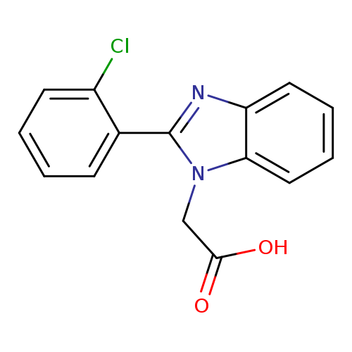 OC(=O)Cn1c(nc2c1cccc2)c1ccccc1Cl