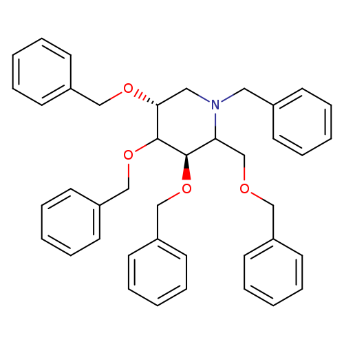 c1ccc(cc1)CO[C@H]1C(OCc2ccccc2)[C@H](OCc2ccccc2)CN(C1COCc1ccccc1)Cc1ccccc1