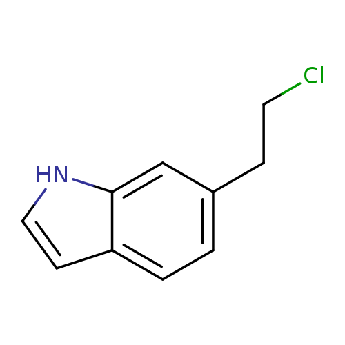 ClCCc1ccc2c(c1)[nH]cc2