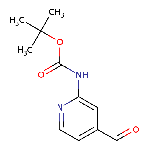 O=Cc1ccnc(c1)NC(=O)OC(C)(C)C