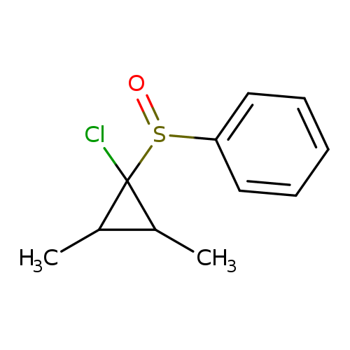 CC1C(C1(Cl)S(=O)c1ccccc1)C