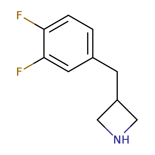 Fc1ccc(cc1F)CC1CNC1