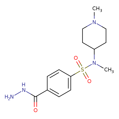 NNC(=O)c1ccc(cc1)S(=O)(=O)N(C1CCN(CC1)C)C