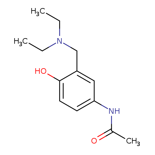 CCN(Cc1cc(ccc1O)NC(=O)C)CC