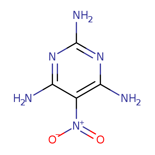 Nc1nc(N)nc(c1[N+](=O)[O-])N