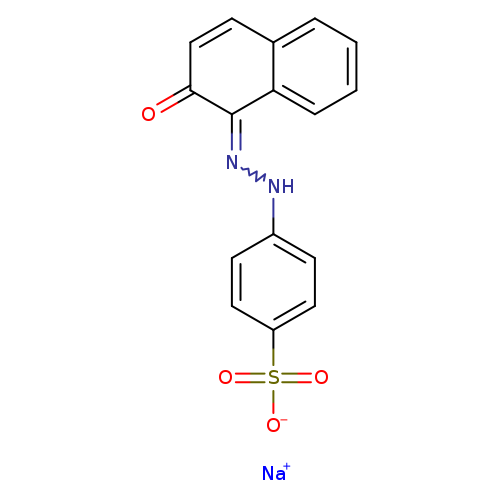 O=C1C=Cc2c(C1=NNc1ccc(cc1)S(=O)(=O)[O-])cccc2.[Na+]