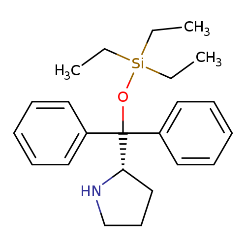 CC[Si](OC(c1ccccc1)(c1ccccc1)[C@@H]1CCCN1)(CC)CC