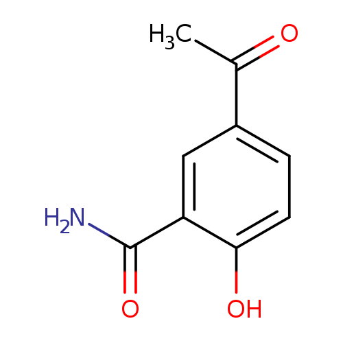 CC(=O)c1ccc(c(c1)C(=O)N)O
