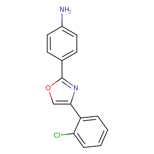 Nc1ccc(cc1)c1occ(n1)c1ccccc1Cl