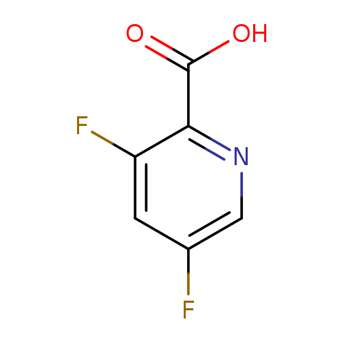 Fc1cnc(c(c1)F)C(=O)O