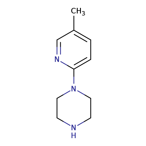 Cc1ccc(nc1)N1CCNCC1