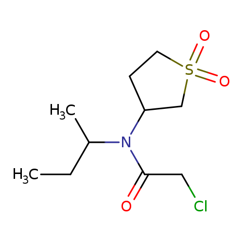 CCC(N(C1CCS(=O)(=O)C1)C(=O)CCl)C