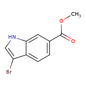 COC(=O)c1ccc2c(c1)[nH]cc2Br