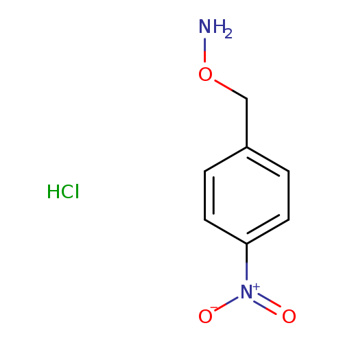 NOCc1ccc(cc1)[N+](=O)[O-].Cl