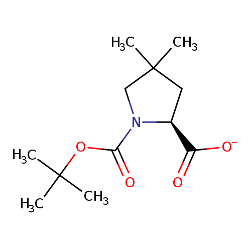 [O-]C(=O)[C@@H]1CC(CN1C(=O)OC(C)(C)C)(C)C