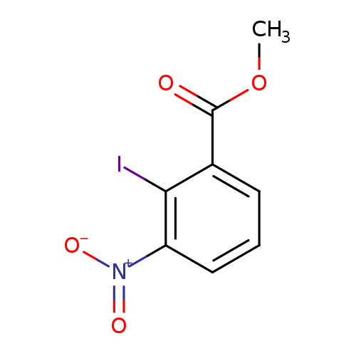COC(=O)c1cccc(c1I)[N+](=O)[O-]