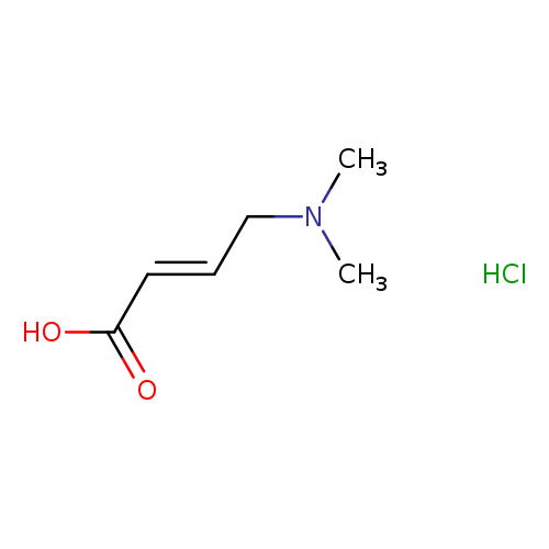 CN(C/C=C/C(=O)O)C.Cl