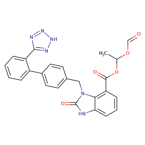 O=COC(OC(=O)c1cccc2c1n(Cc1ccc(cc1)c1ccccc1c1n[nH]nn1)c(=O)[nH]2)C