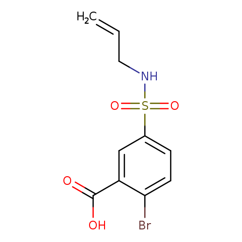 C=CCNS(=O)(=O)c1ccc(c(c1)C(=O)O)Br