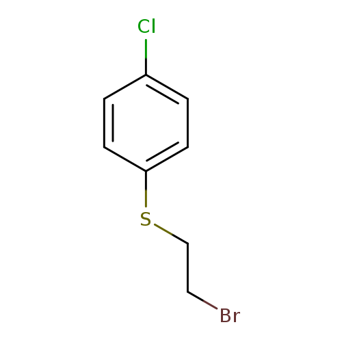 BrCCSc1ccc(cc1)Cl