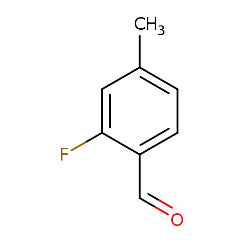 O=Cc1ccc(cc1F)C