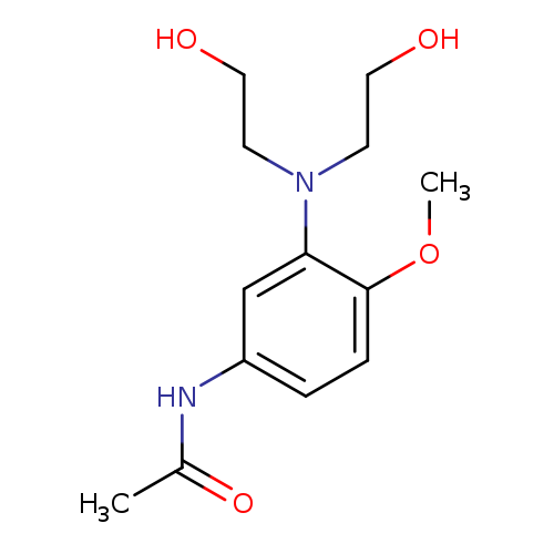 OCCN(c1cc(ccc1OC)NC(=O)C)CCO