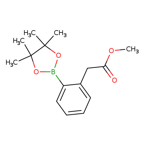 COC(=O)Cc1ccccc1B1OC(C(O1)(C)C)(C)C