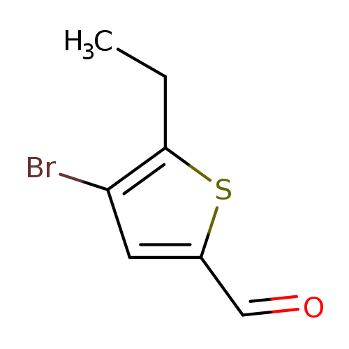 CCc1sc(cc1Br)C=O