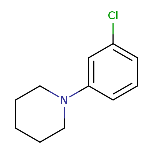 Clc1cccc(c1)N1CCCCC1