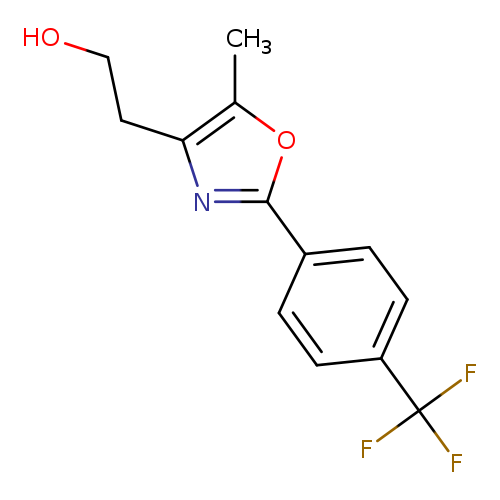 OCCc1nc(oc1C)c1ccc(cc1)C(F)(F)F