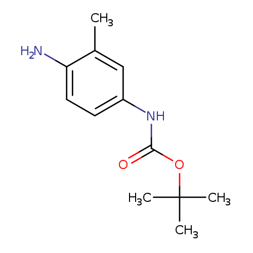 O=C(OC(C)(C)C)Nc1ccc(c(c1)C)N