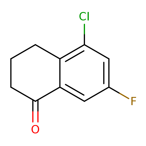 Fc1cc(Cl)c2c(c1)C(=O)CCC2