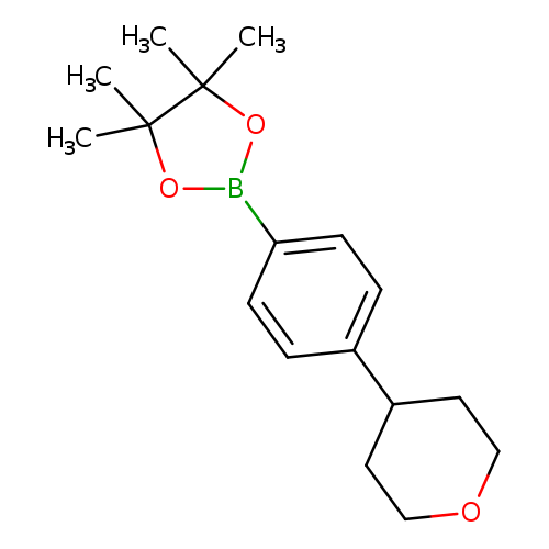 CC1(C)OB(OC1(C)C)c1ccc(cc1)C1CCOCC1