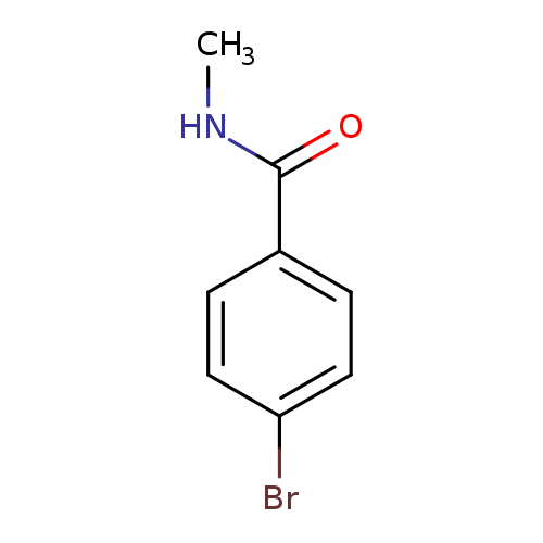 CNC(=O)c1ccc(cc1)Br