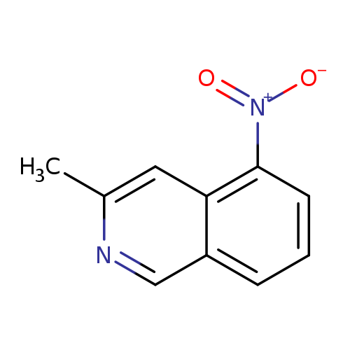 Cc1ncc2c(c1)c(ccc2)[N+](=O)[O-]