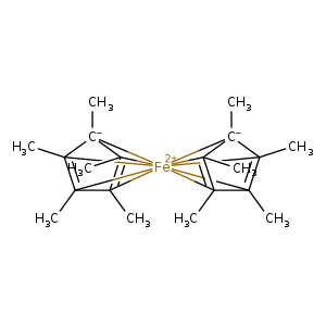 C[C-]12[Fe+2]3456789([C]1(=[C]4([C]5(=[C]23C)C)C)C)[C-]1(C)[C]6(=[C]8([C]9(=[C]71C)C)C)C