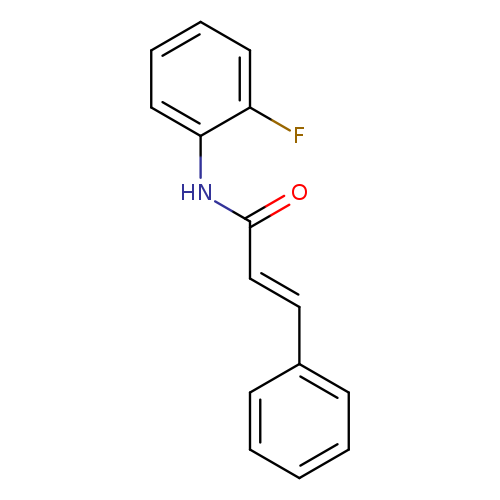 O=C(Nc1ccccc1F)/C=C/c1ccccc1