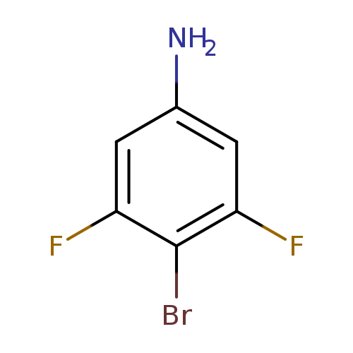 Nc1cc(F)c(c(c1)F)Br